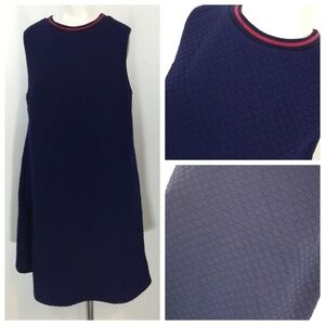 K by Kersh Quilted Shift Dress Size L Mod Preppy